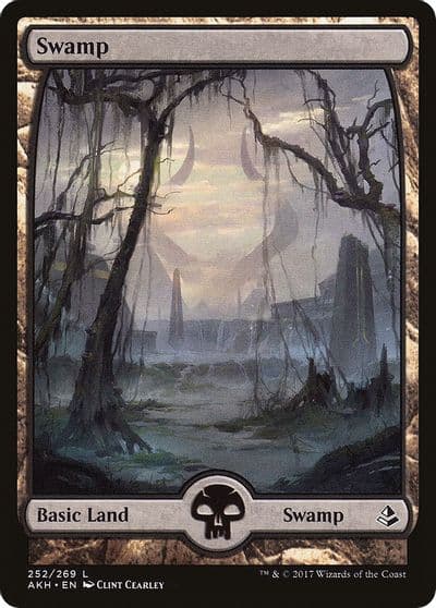 Swamp 252 Full Art Amonkhet Magic card