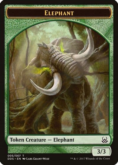 Elephant Token Duel Decks: Mind vs. Might Magic card