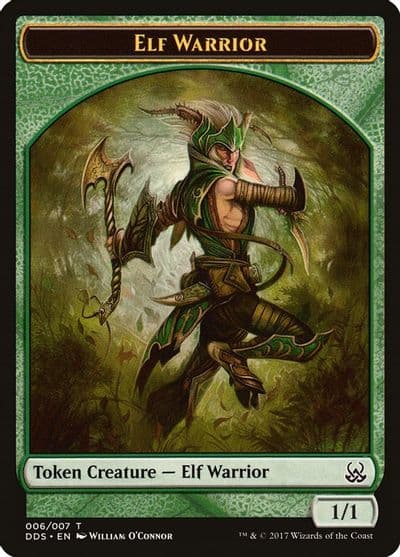 Elf Warrior Token Duel Decks: Mind vs. Might Magic card