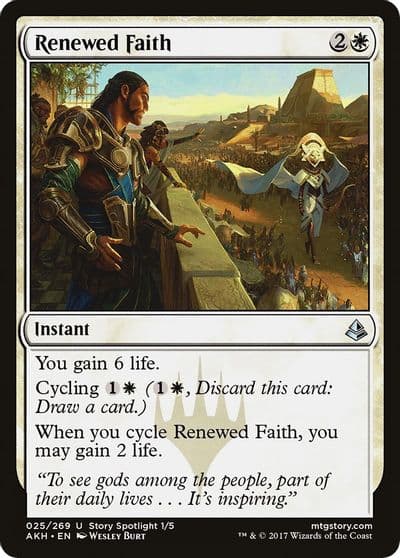 Renewed Faith Amonkhet Magic card