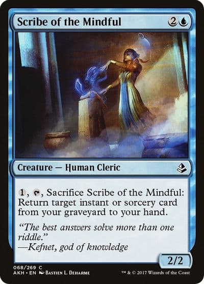 Scribe of the Mindful Amonkhet Magic card