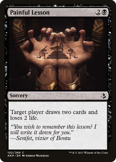 Painful Lesson Amonkhet Magic card