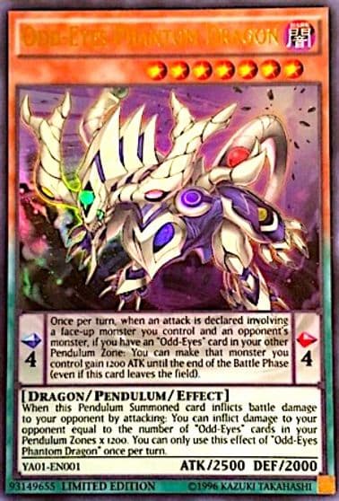 Odd Eyes Phantom Dragon Yu-Gi-Oh! ARC-V Promo Cards Yu-Gi-Oh! card