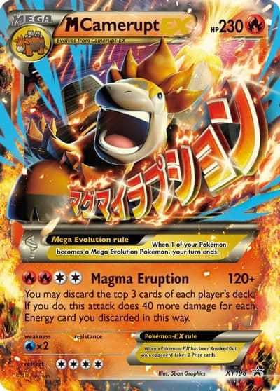 M Camerupt EX - XY198 XY Promos Pokemon card