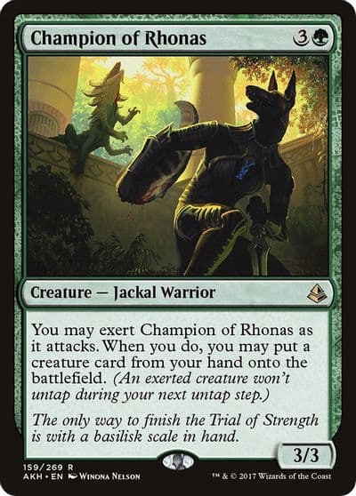 Champion of Rhonas Amonkhet Magic card
