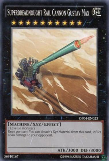 Superdreadnought Rail Cannon Gustav Max OTS Tournament Pack 4 Yu-Gi-Oh! card