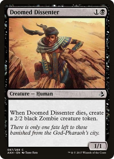 Doomed Dissenter Amonkhet Magic card