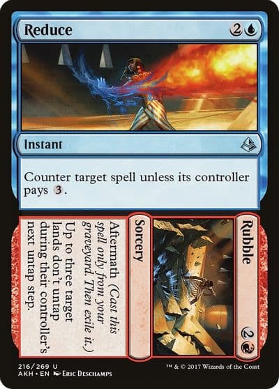 Reduce Rubble Amonkhet Magic card
