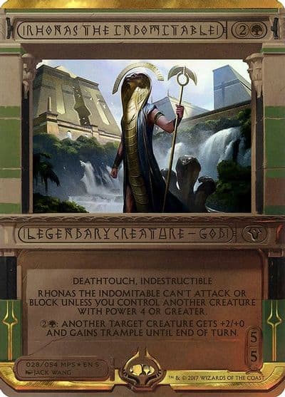 Rhonas the Indomitable Masterpiece Series: Amonkhet Invocations Magic card