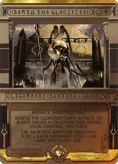 Bontu the Glorified Masterpiece Series: Amonkhet Invocations Magic card