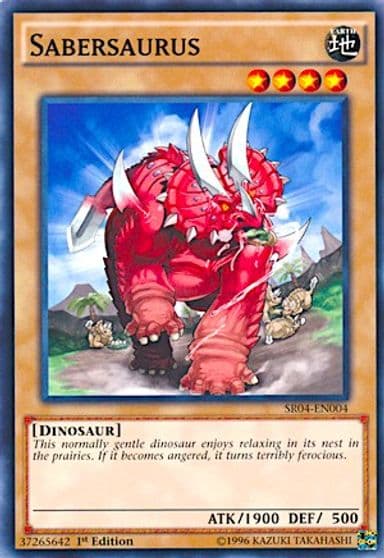 Sabersaurus Structure Deck: Dinosmasher's Fury Yu-Gi-Oh! card