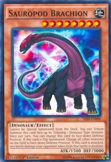 Sauropod Brachion Structure Deck: Dinosmasher's Fury Yu-Gi-Oh! card