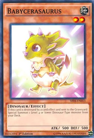 Babycerasaurus Structure Deck: Dinosmasher's Fury Yu-Gi-Oh! card