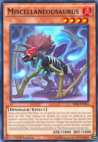 Miscellaneousaurus Structure Deck: Dinosmasher's Fury Yu-Gi-Oh! card