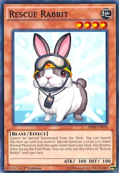 Rescue Rabbit Structure Deck: Dinosmasher's Fury Yu-Gi-Oh! card