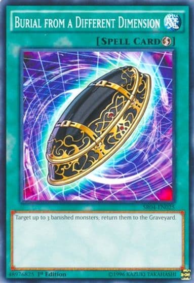 Burial from a Different Dimension Structure Deck: Dinosmasher's Fury Yu-Gi-Oh! card