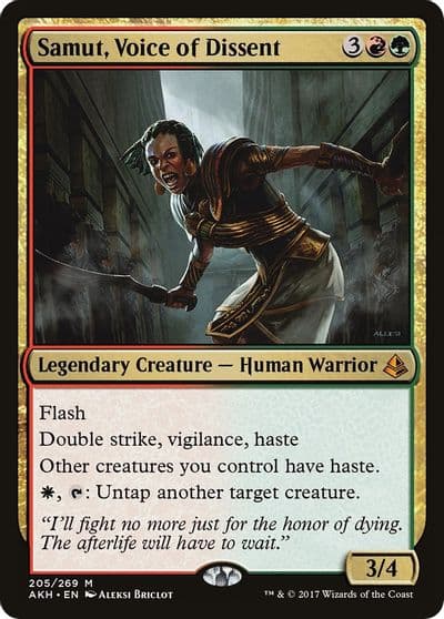 Samut Voice of Dissent Amonkhet Magic card