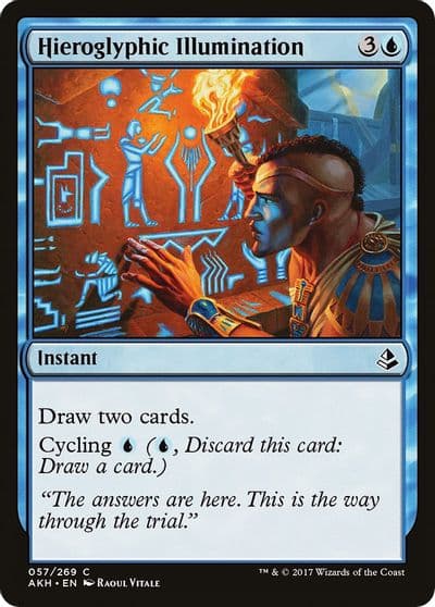 Hieroglyphic Illumination Amonkhet Magic card