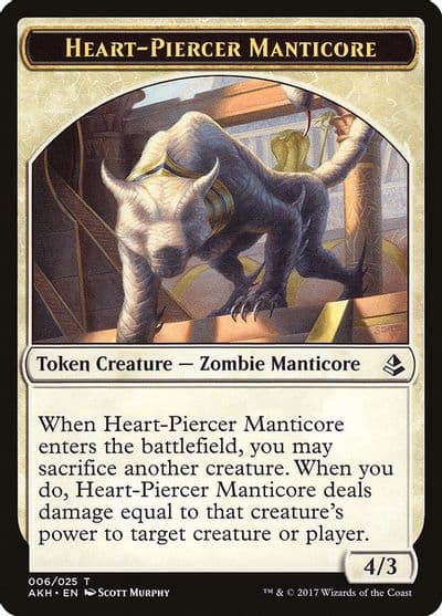 Heart Piercer Manticore Token Amonkhet Magic card