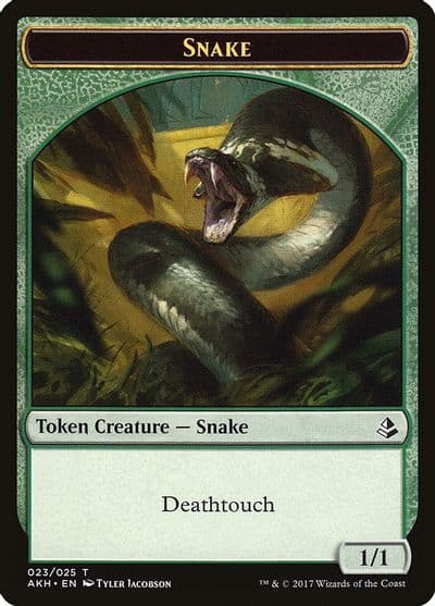 Snake Token Amonkhet Magic card