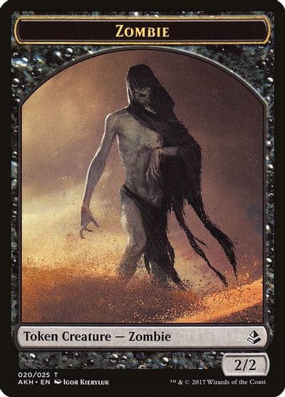 Zombie Token Amonkhet Magic card