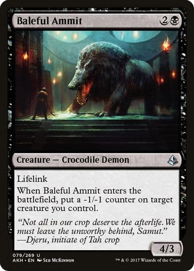 Baleful Ammit Amonkhet Magic card