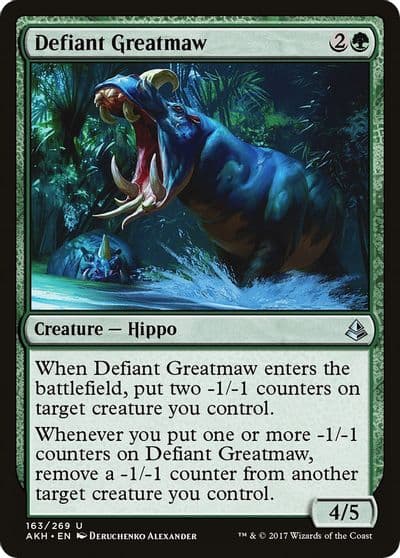 Defiant Greatmaw Amonkhet Magic card
