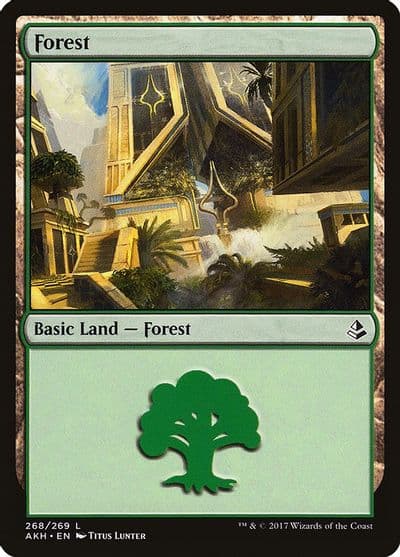 Forest 268 Amonkhet Magic card