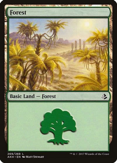 Forest 269 Amonkhet Magic card