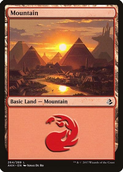 Mountain 264 Amonkhet Magic card