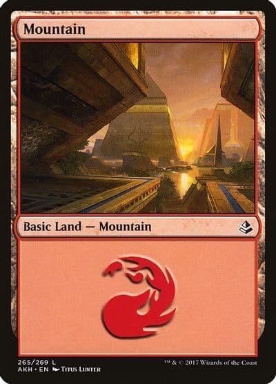 Mountain 265 Amonkhet Magic card
