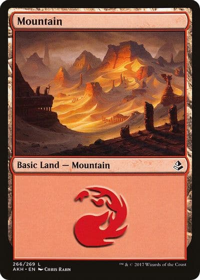 Mountain 266 Amonkhet Magic card