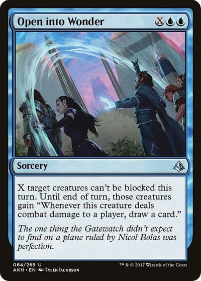 Open into Wonder Amonkhet Magic card