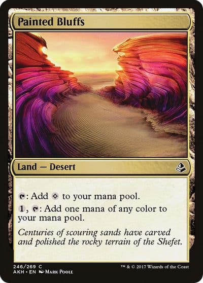 Painted Bluffs Amonkhet Magic card