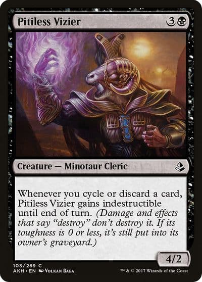 Pitiless Vizier Amonkhet Magic card