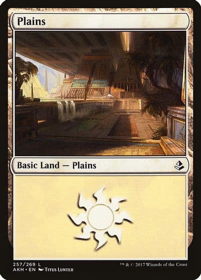 Plains 257 Amonkhet Magic card