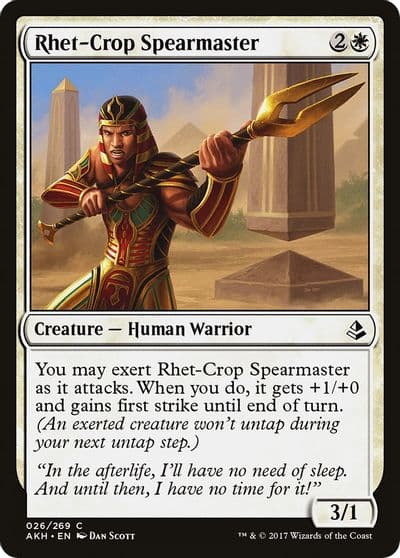 Rhet Crop Spearmaster Amonkhet Magic card