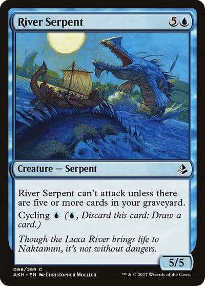 River Serpent Amonkhet Magic card