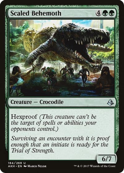 Scaled Behemoth Amonkhet Magic card