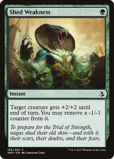 Shed Weakness Amonkhet Magic card