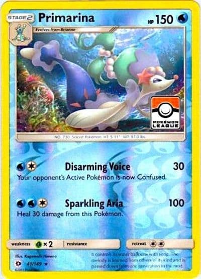 Primarina (Pokemon League) League & Championship Cards Pokemon card