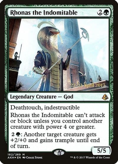 Rhonas the Indomitable Prerelease Cards Magic card