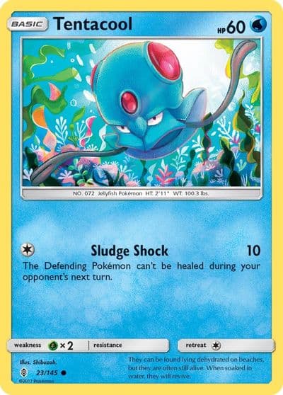 Tentacool SM - Guardians Rising Pokemon card