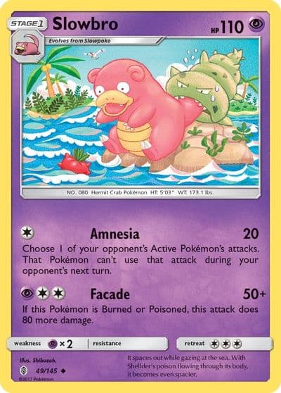 Slowbro SM - Guardians Rising Pokemon card