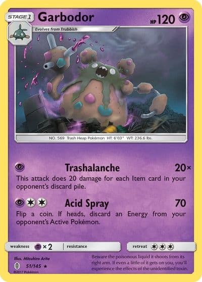Garbodor SM - Guardians Rising Pokemon card