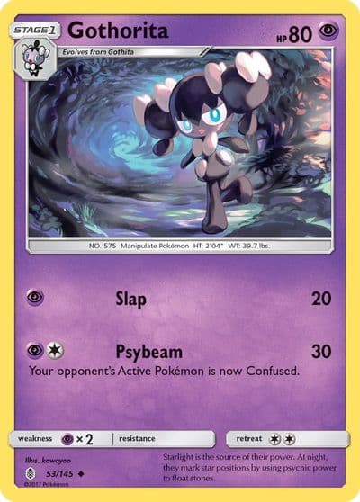Gothorita SM - Guardians Rising Pokemon card