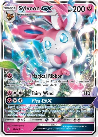 Sylveon GX SM - Guardians Rising Pokemon card