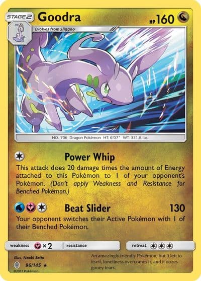 Goodra SM - Guardians Rising Pokemon card