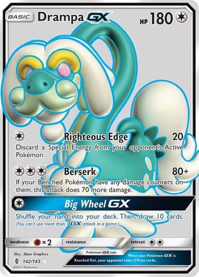 Drampa GX (Full Art) SM - Guardians Rising Pokemon card