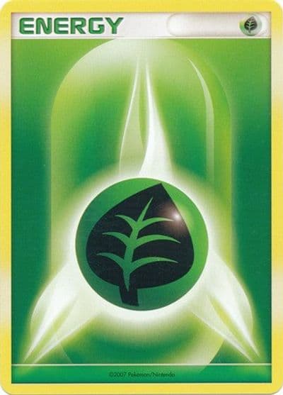 Grass Energy (2007 Unnumbered D/P Style Non-Holo) League & Championship Cards Pokemon card